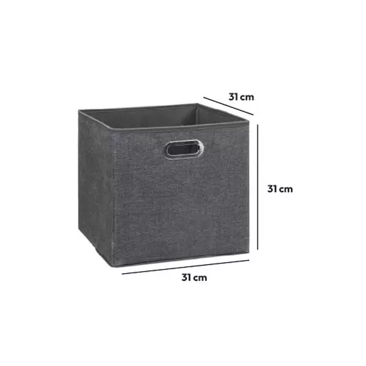 Cesto para ordenar (31 x 31 cm) Helena Gris  2