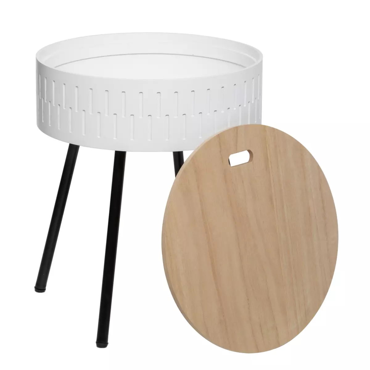 Table coffre Shiro Blanche 4
