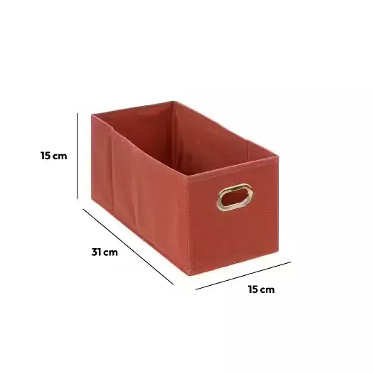 Panier de rangement (15 x 31 cm) Helena Terre de Sienne 2