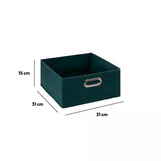 Cesta de almacenaje ( 31 x 15 cm) Helena Azul Petroleo 2