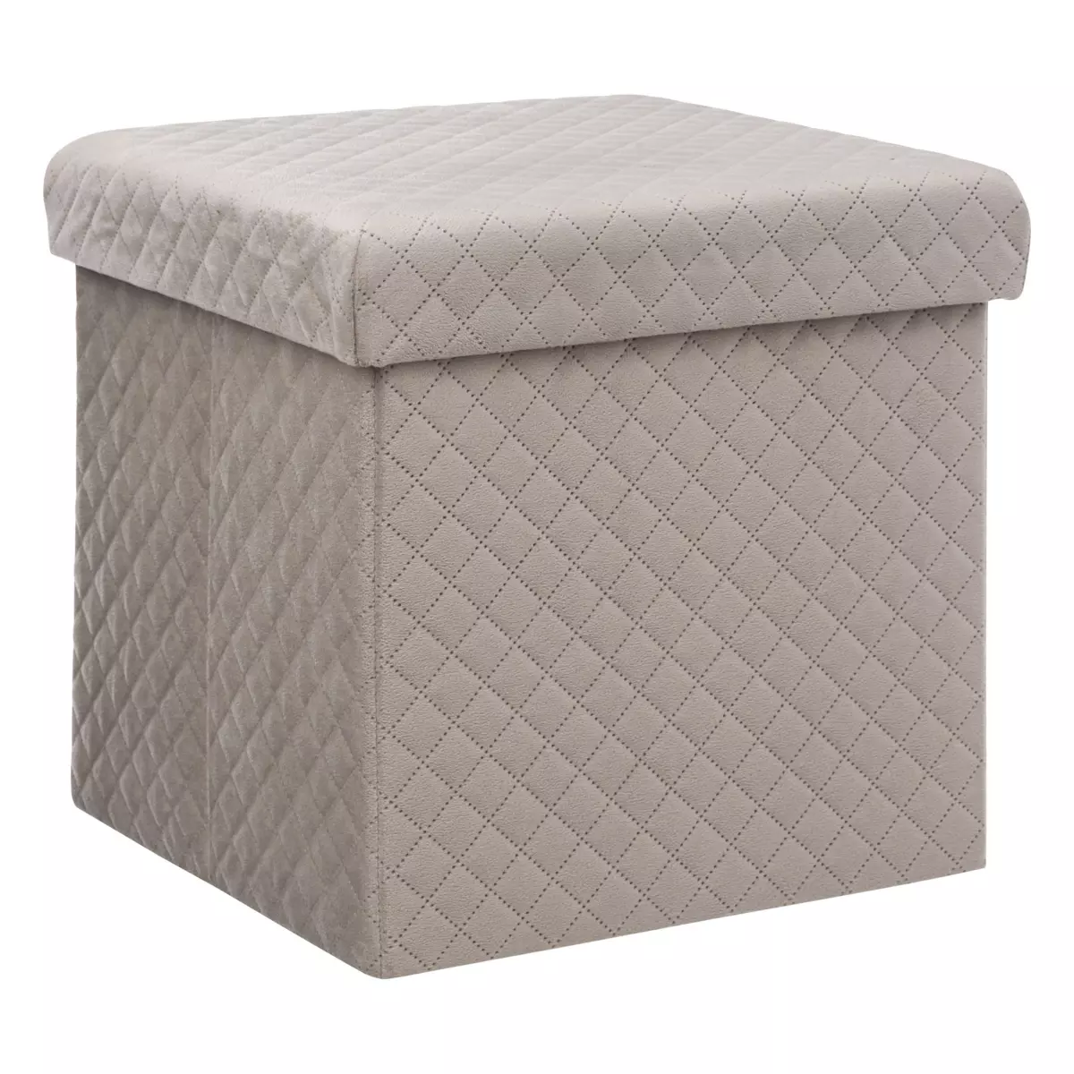 Pouf pliant velours Jack Lin 1