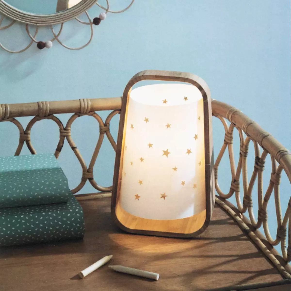 Lampe à poser enfant Etoile Blanche 1