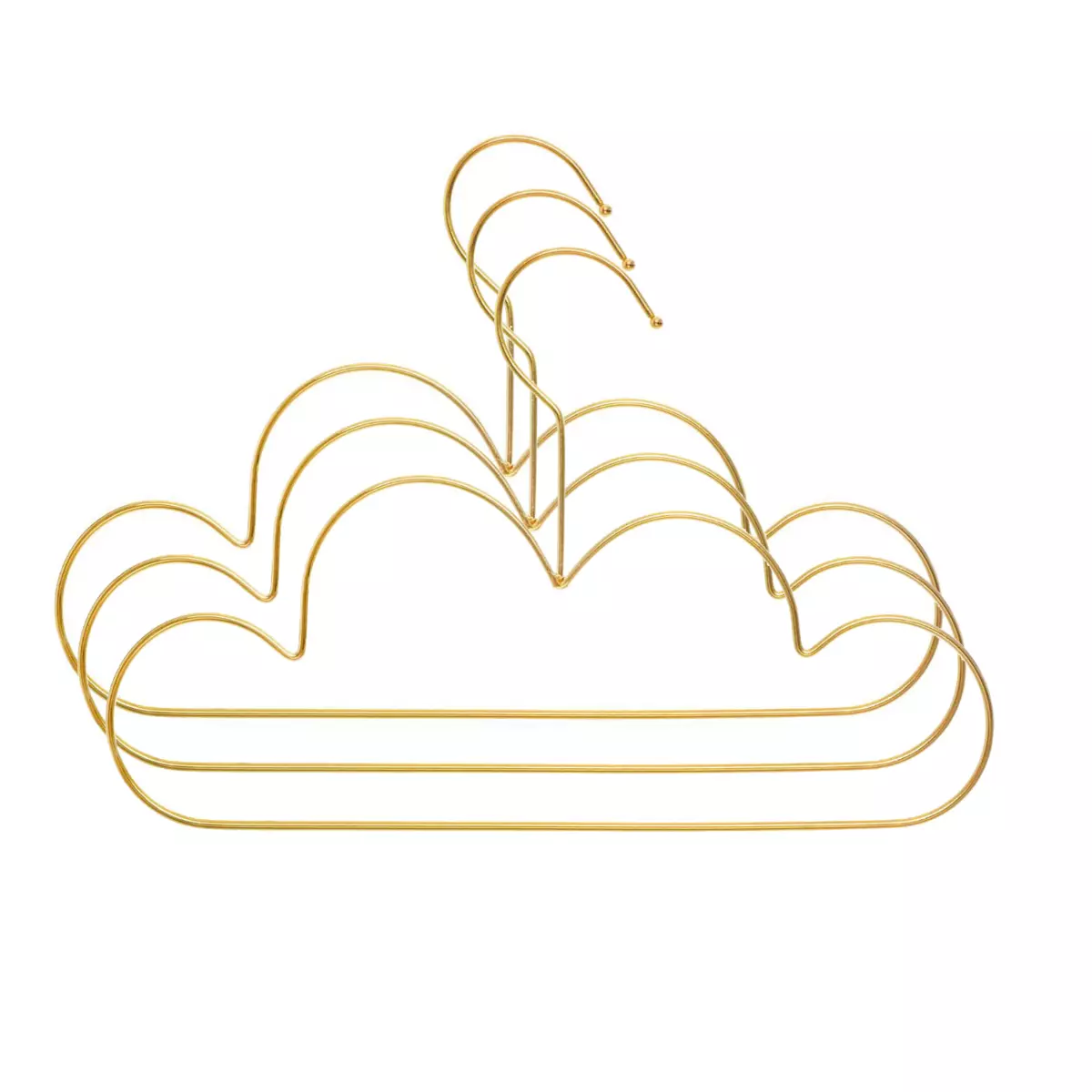 Lot de 3 cintres Cloud Or 1