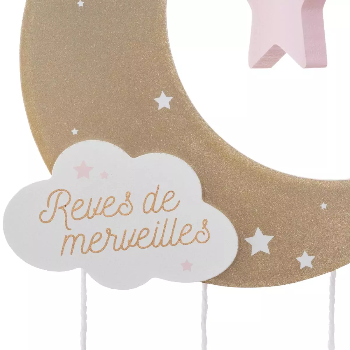 Mobile bébé Lune Rose 2