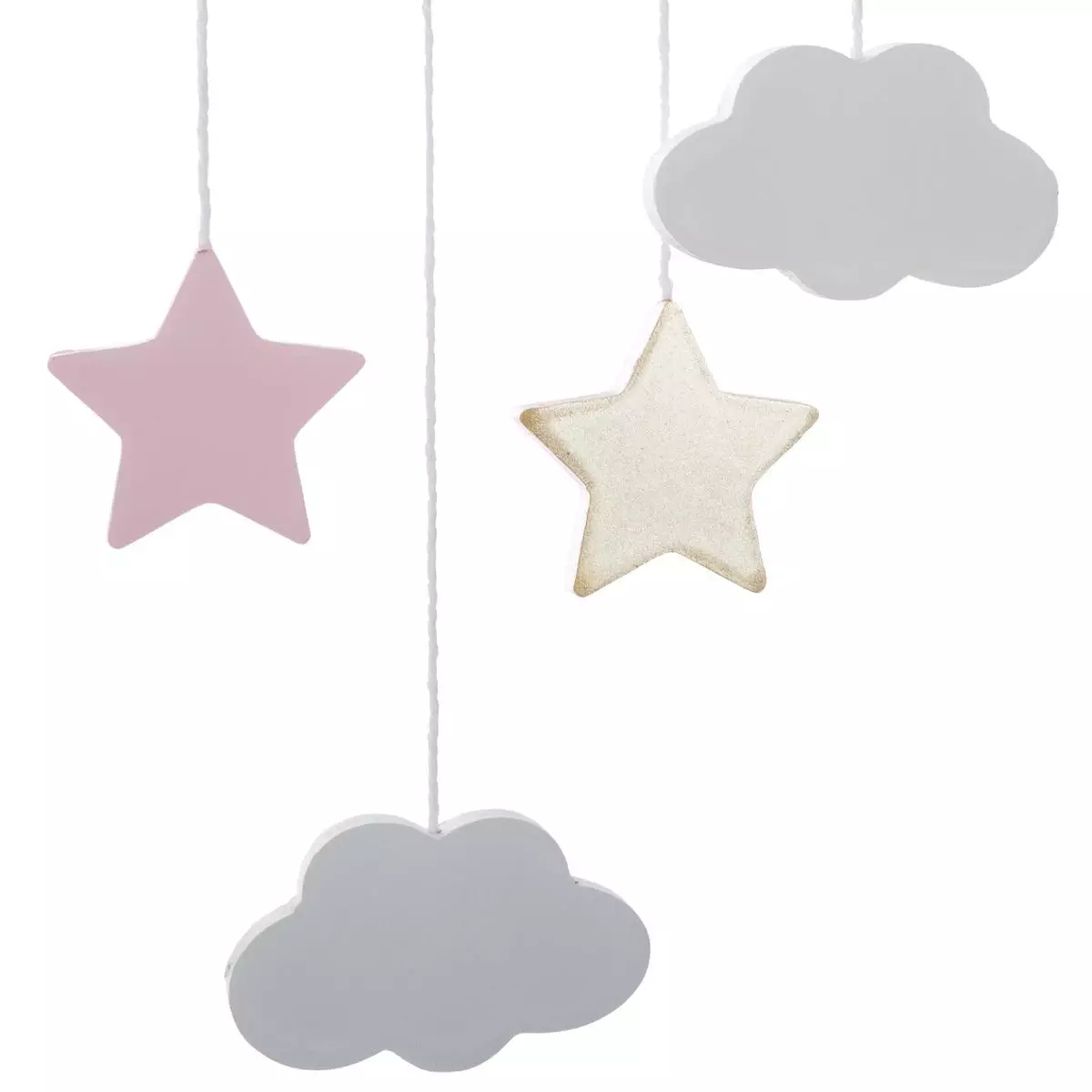 Mobile bébé Lune Rose 3