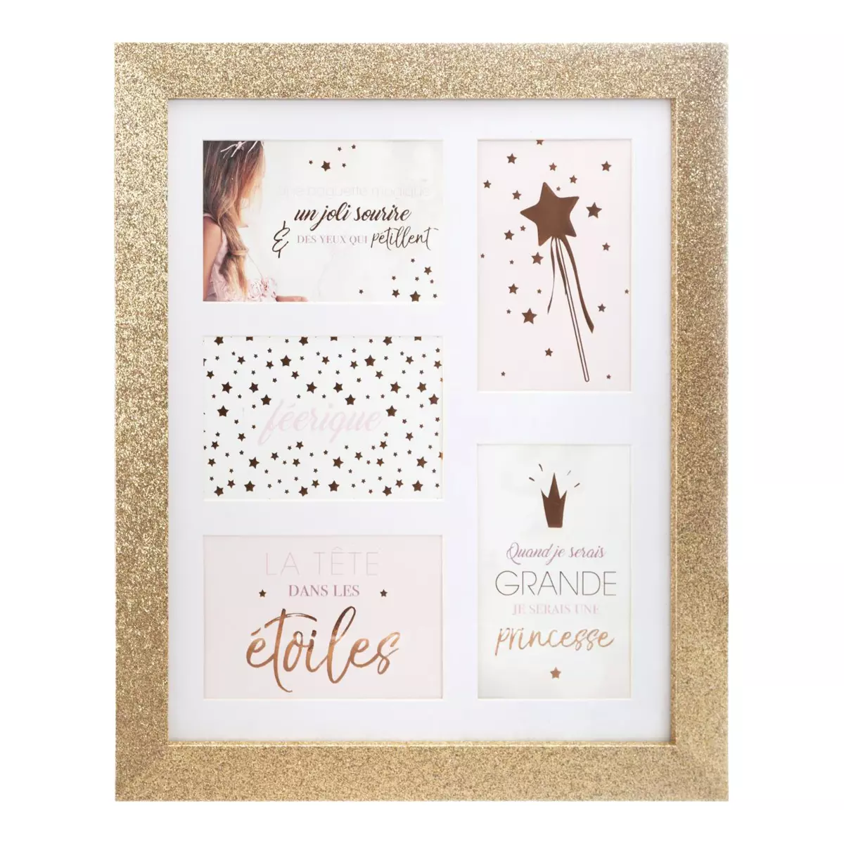 Pêle-mêle 5 photos La Tête dans les étoiles Or 2