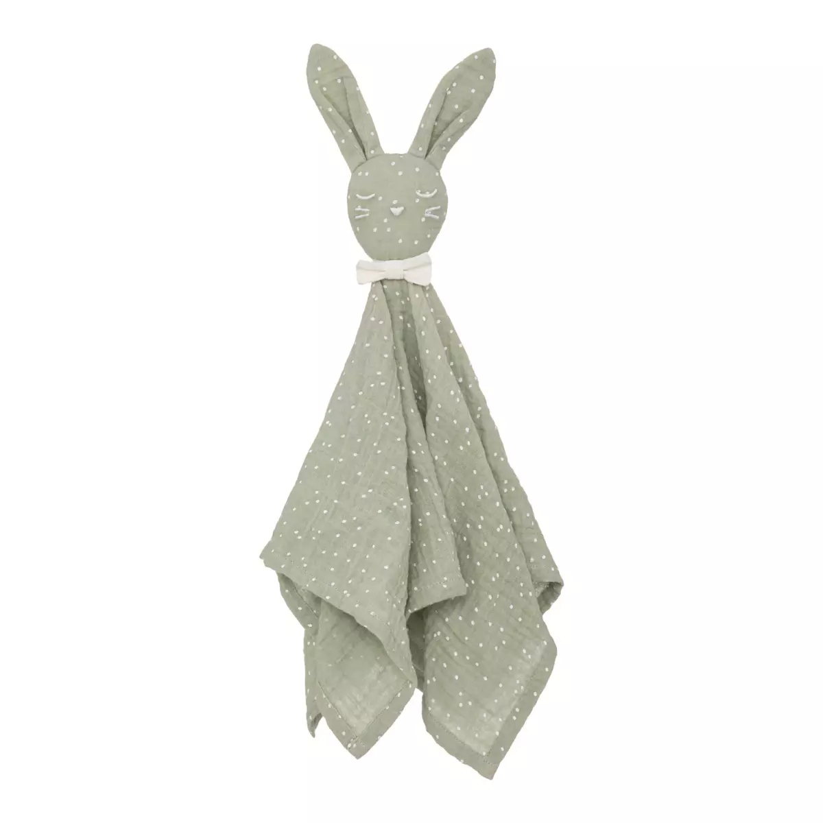 Doudou bébé Lapin Vert 1