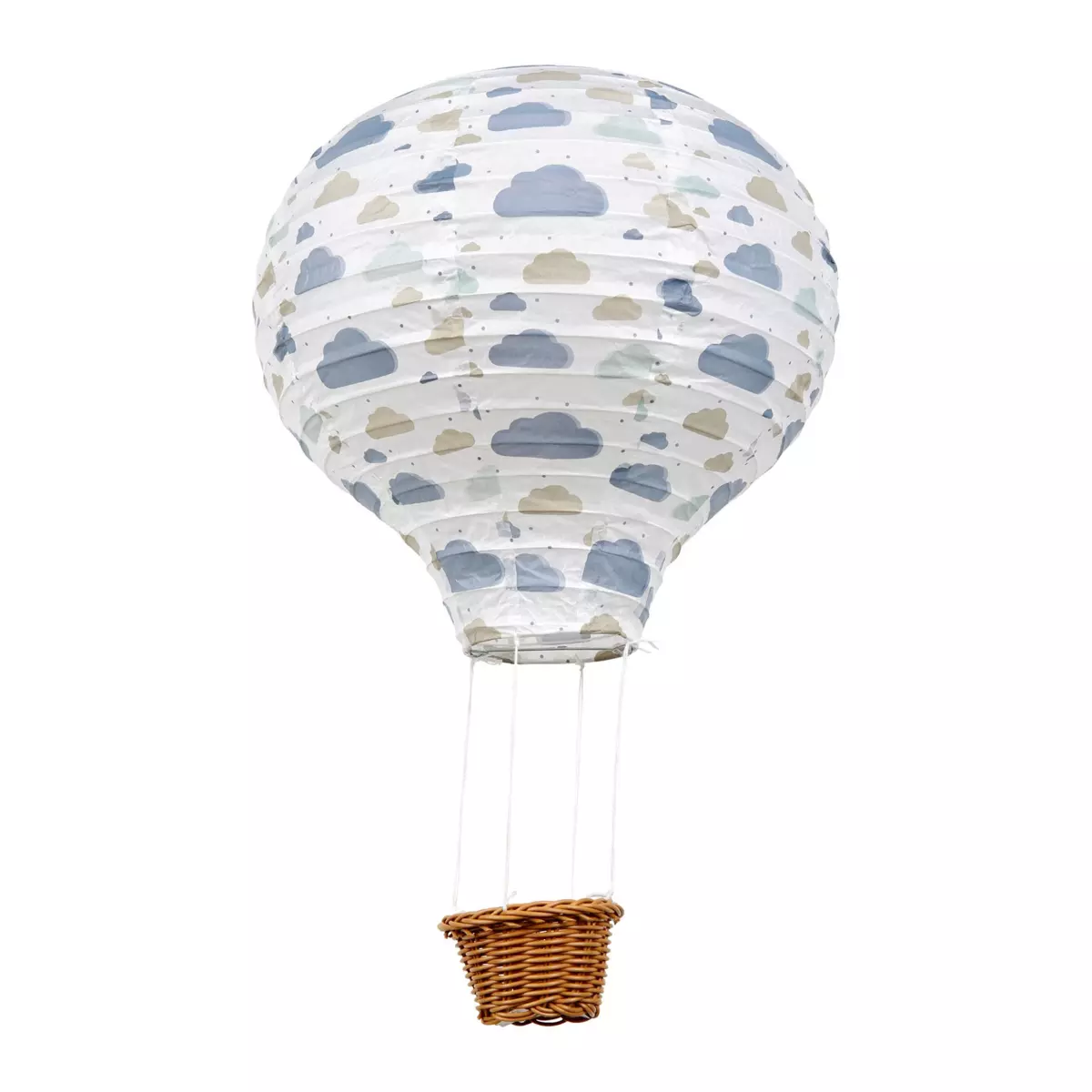Suspension Montgolfière papier Brume Multicolore 1