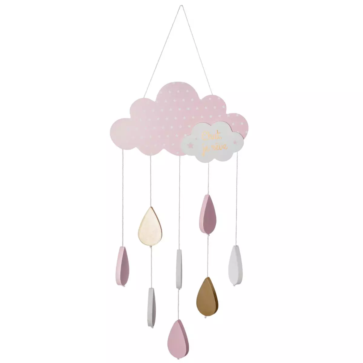 Mobile Wolke Rosa 1
