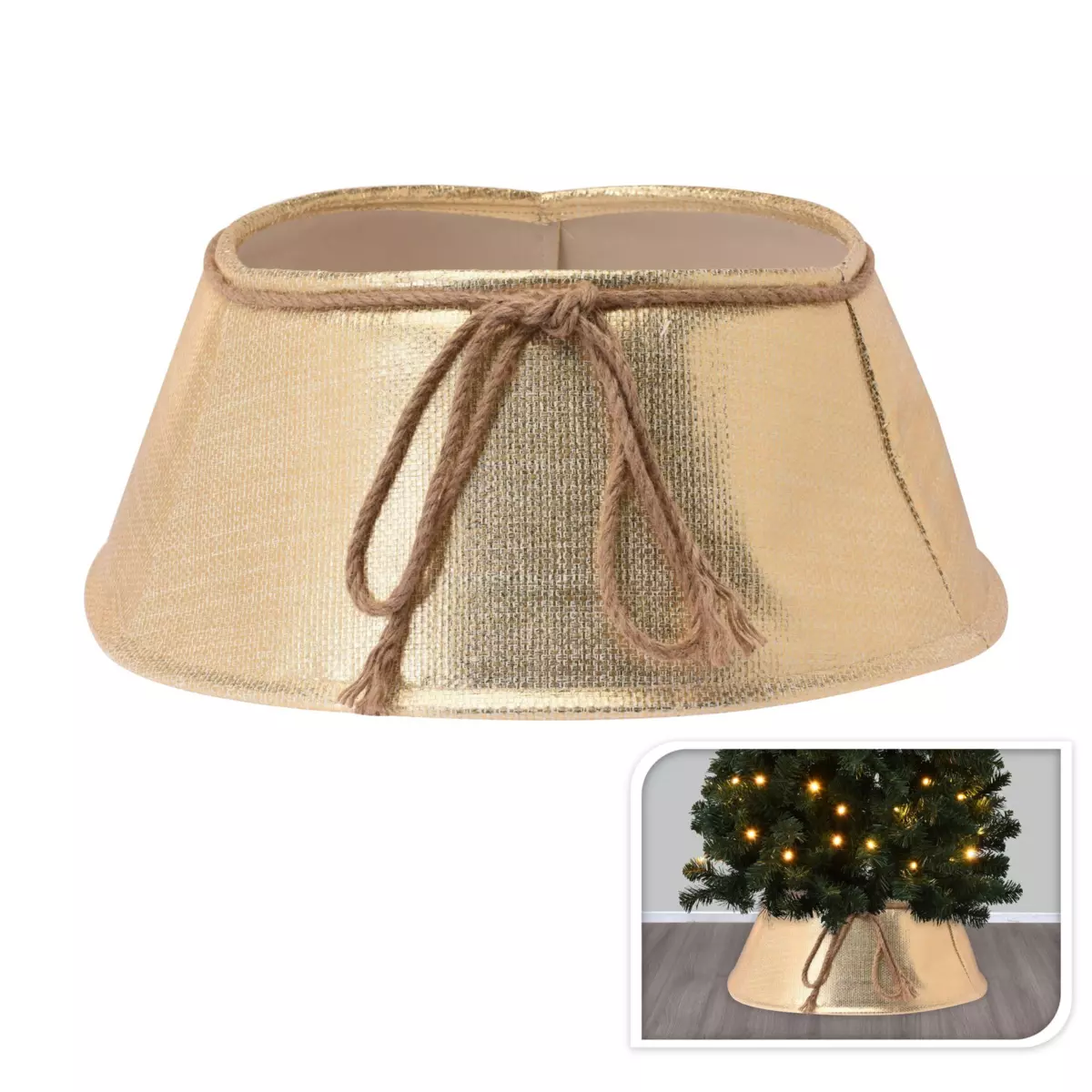 Kerstboommand Noeud Goud 1