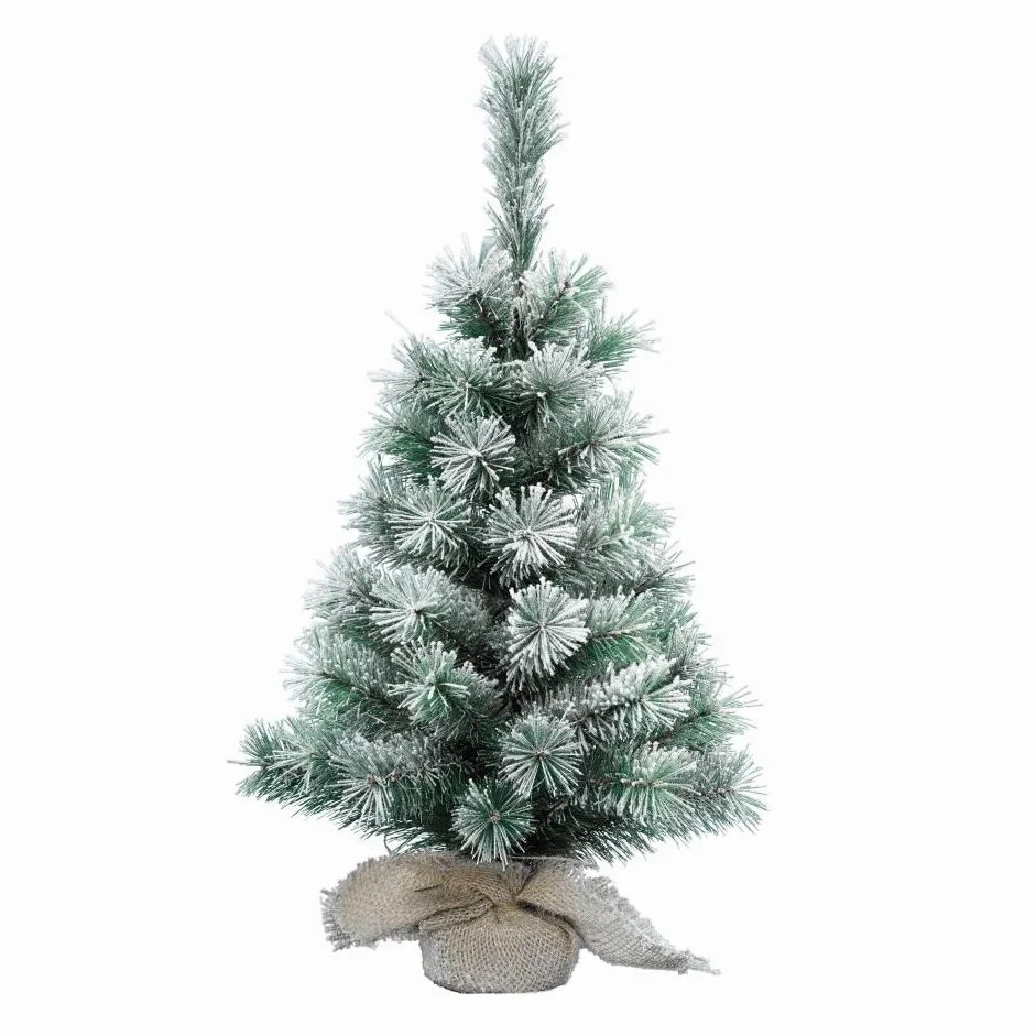 Albero artificiale da tavolo Edmonton Alt. 45 cm Verde innevato 1