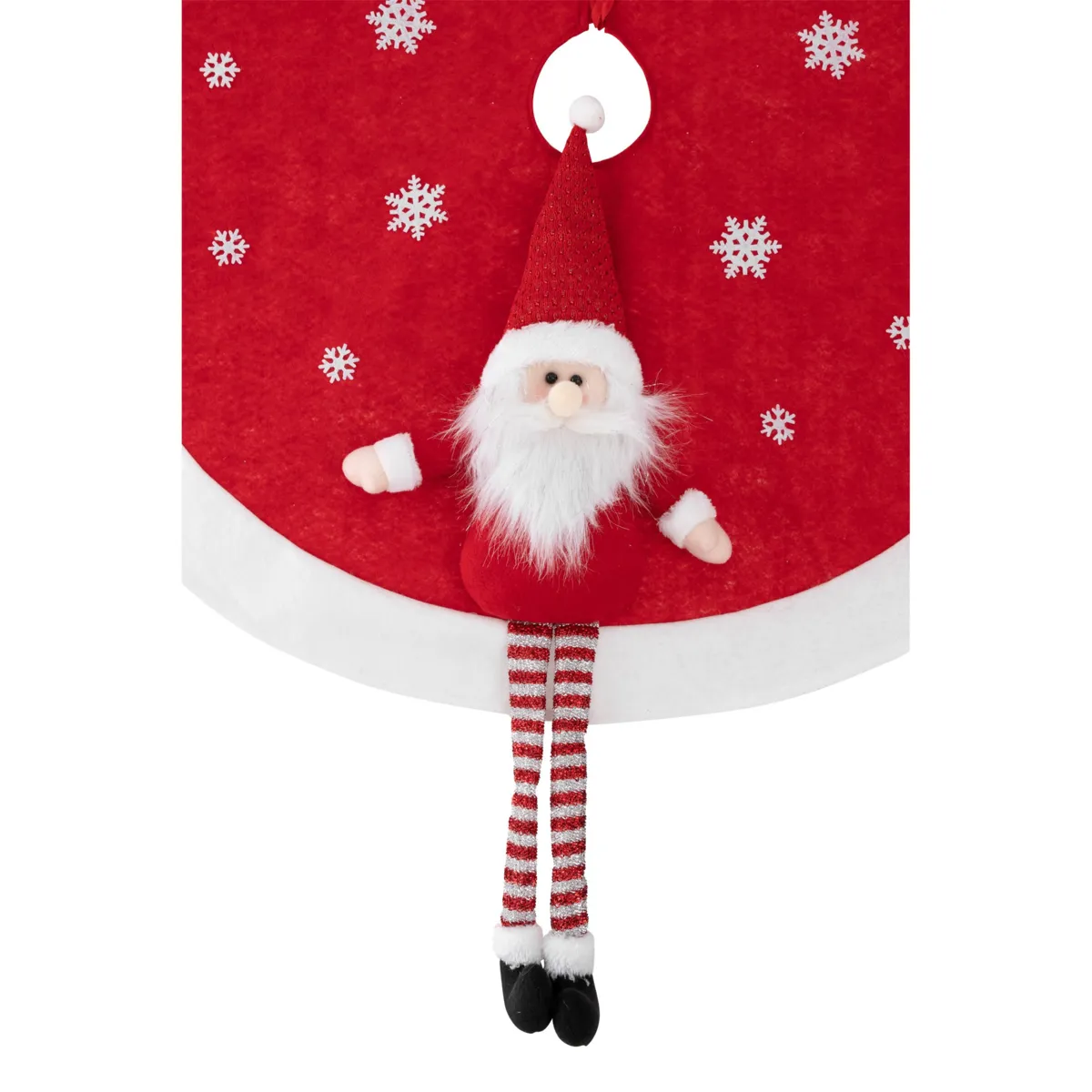 Tappeto per albero rotondo Babbo Natale
