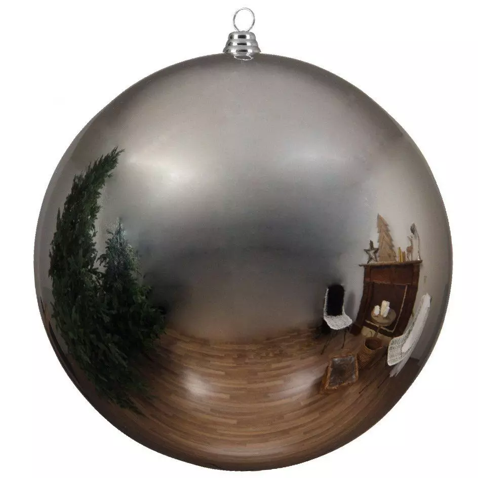 Boule de Noël (D140 mm) Alpine Argent 1