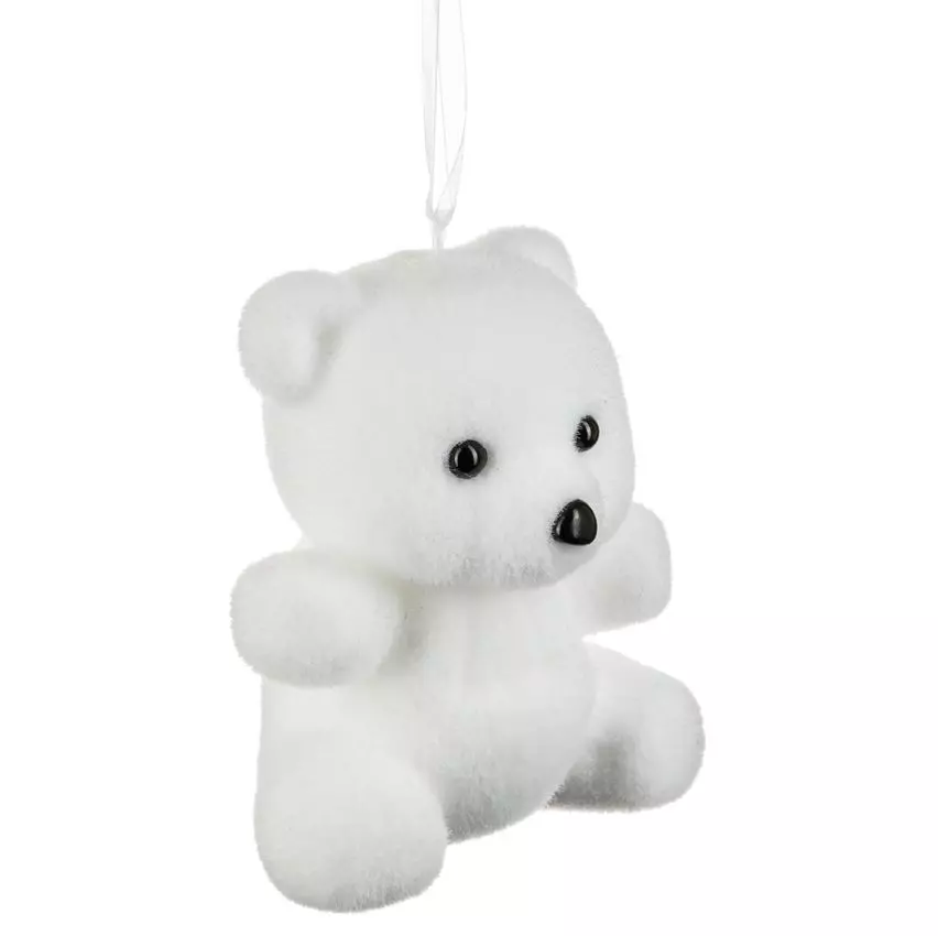 Ours polaire à suspendre Cannelito Blanc 1