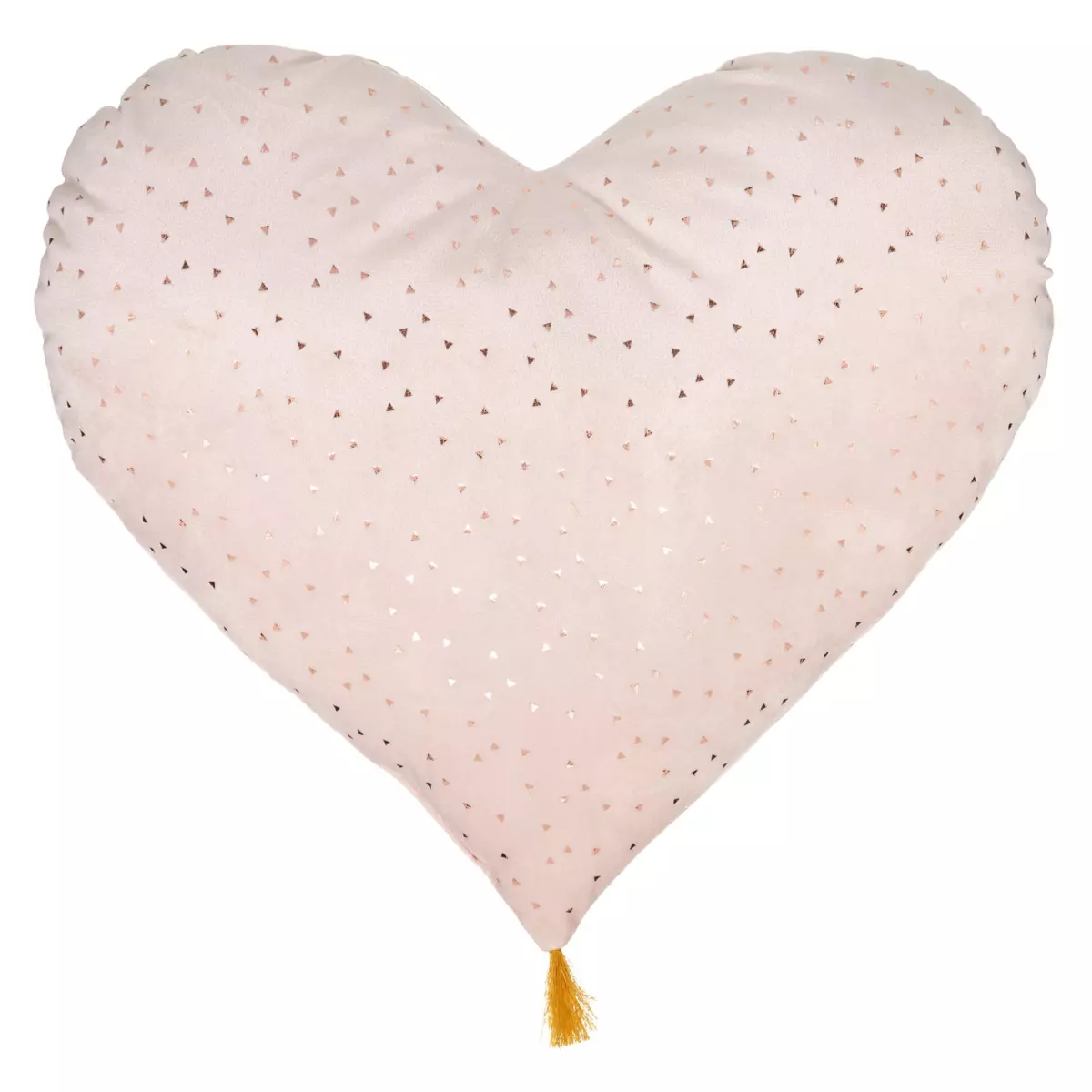 Coussin enfant cœur Polie Rose 1