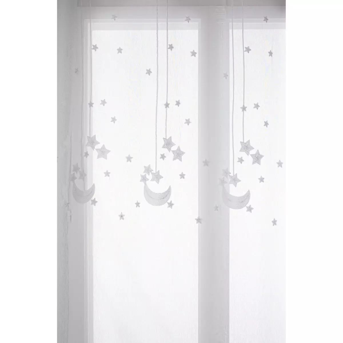 Voilage (140 x 240 cm) Etoiles Blanc