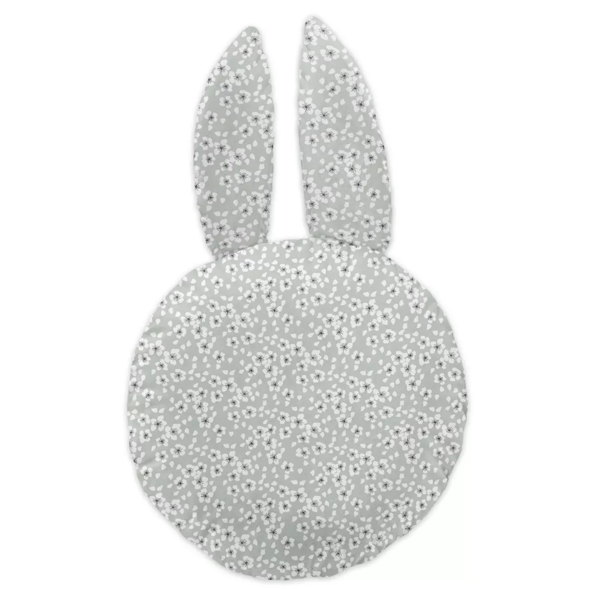 Coussin enfant Lapin Jardinage Blanc 2