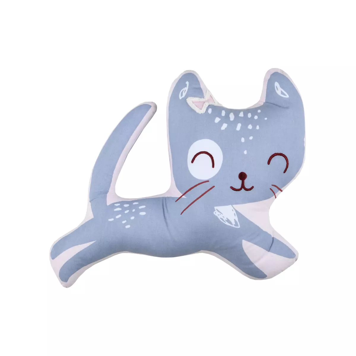 Coussin chat enfant (40 cm) Zoeline Gris souris 3