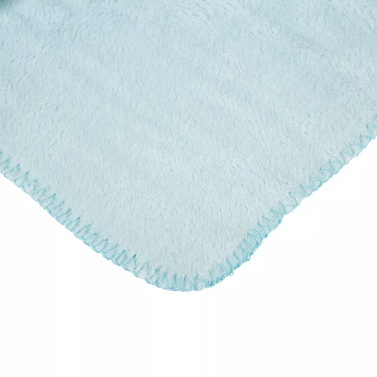 Plaid doux enfant (90 cm) et peluche Lapino Bleu 4