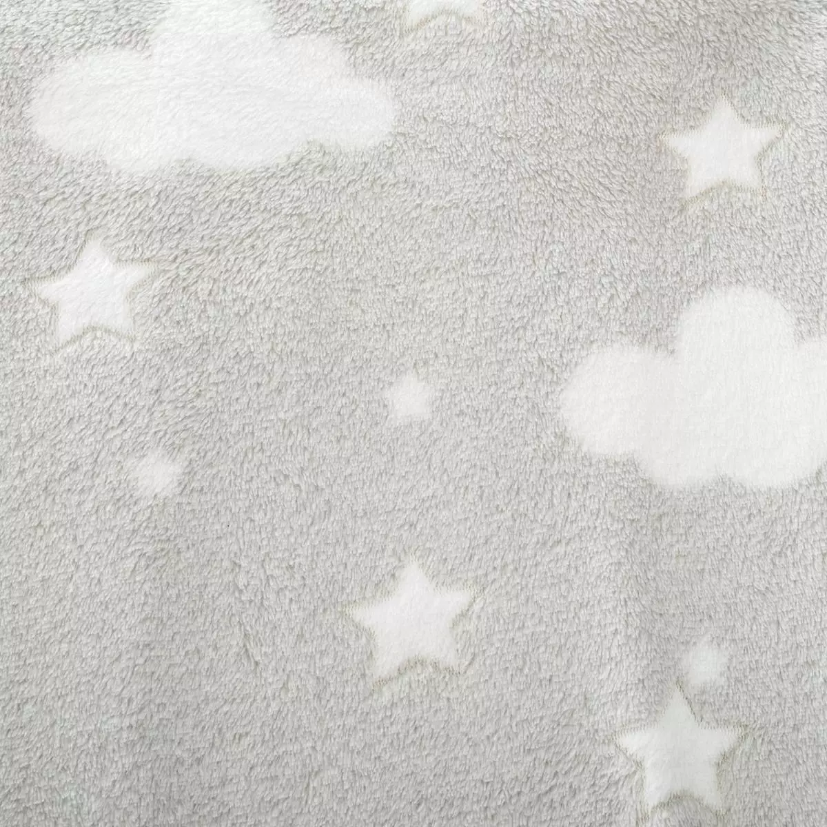 Plaid polaire (150 cm) fosforescente Voie lactée Grigio chiaro 3