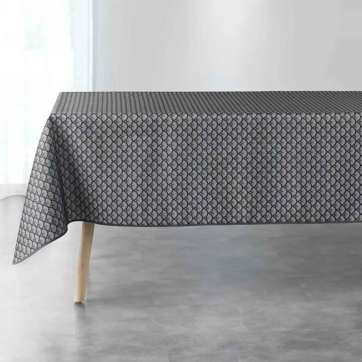 Rechteckige Tischdecke mit Fleckschutz (L240 cm) Artchic Anthrazitgrau 2