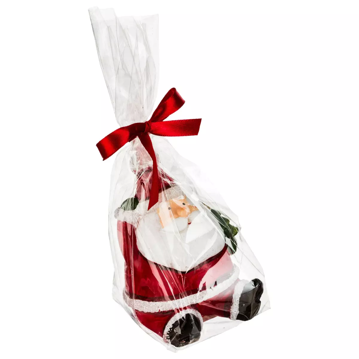 Vela Papá Noel sentado Rojo 4