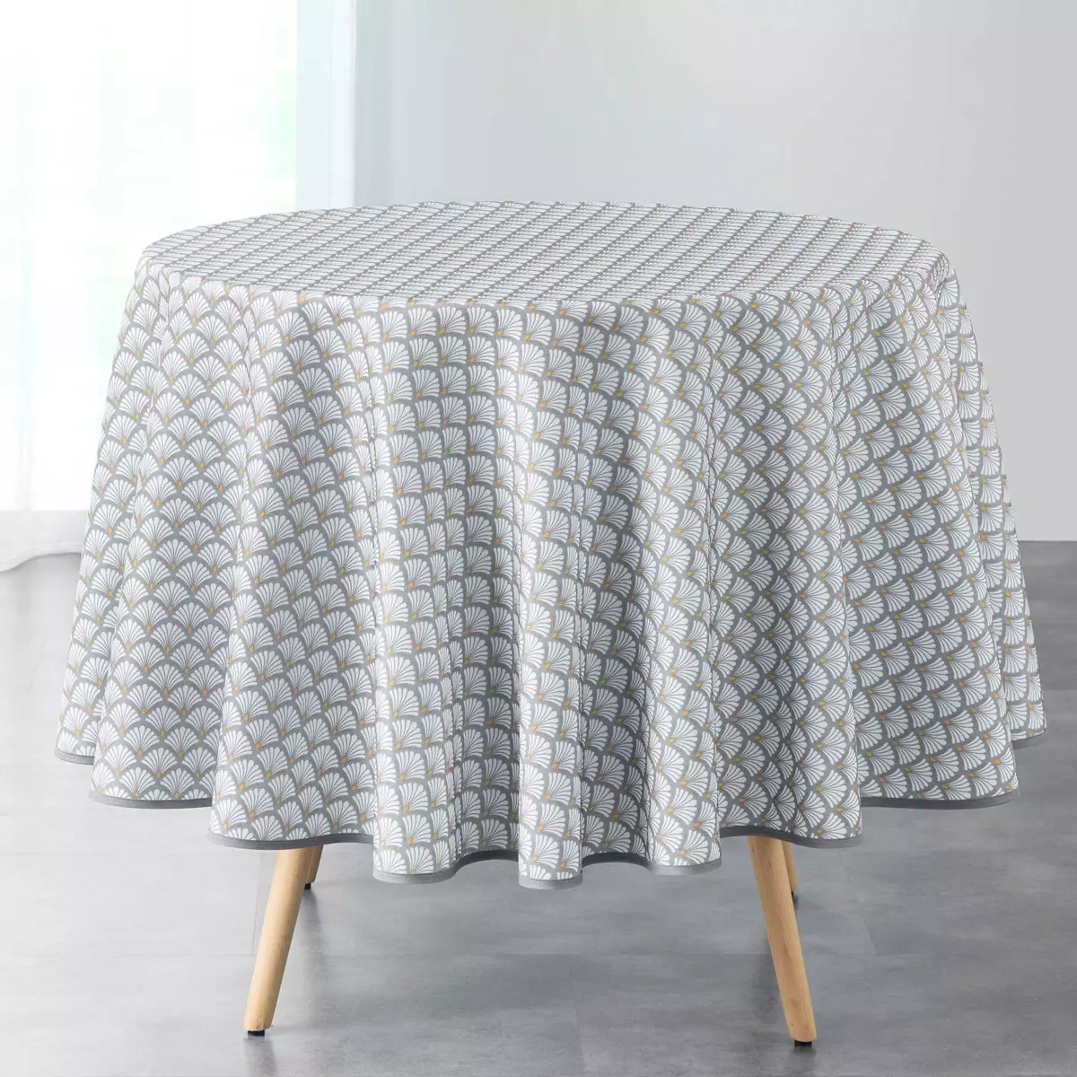 Nappe ronde anti tache (D180 cm) Artchic Blanche 2
