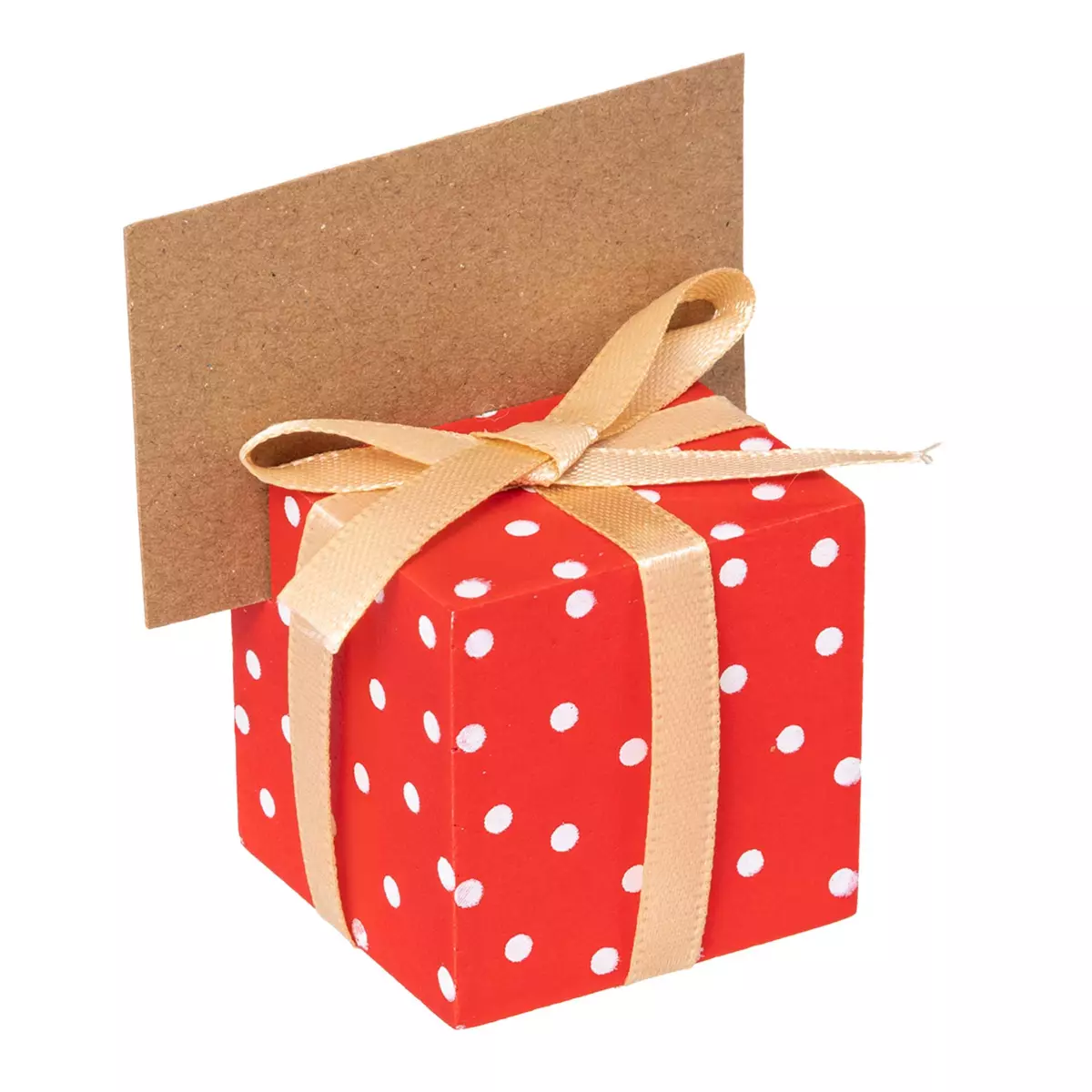 2er Set Platzkartenhalter Geschenk Rot 1