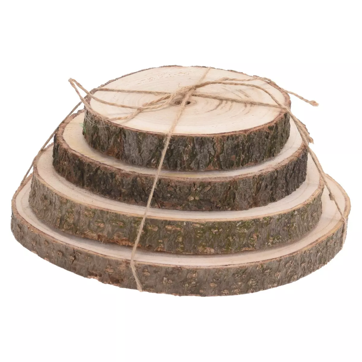 Lote de 4 rondins Paulownia Natural

 1