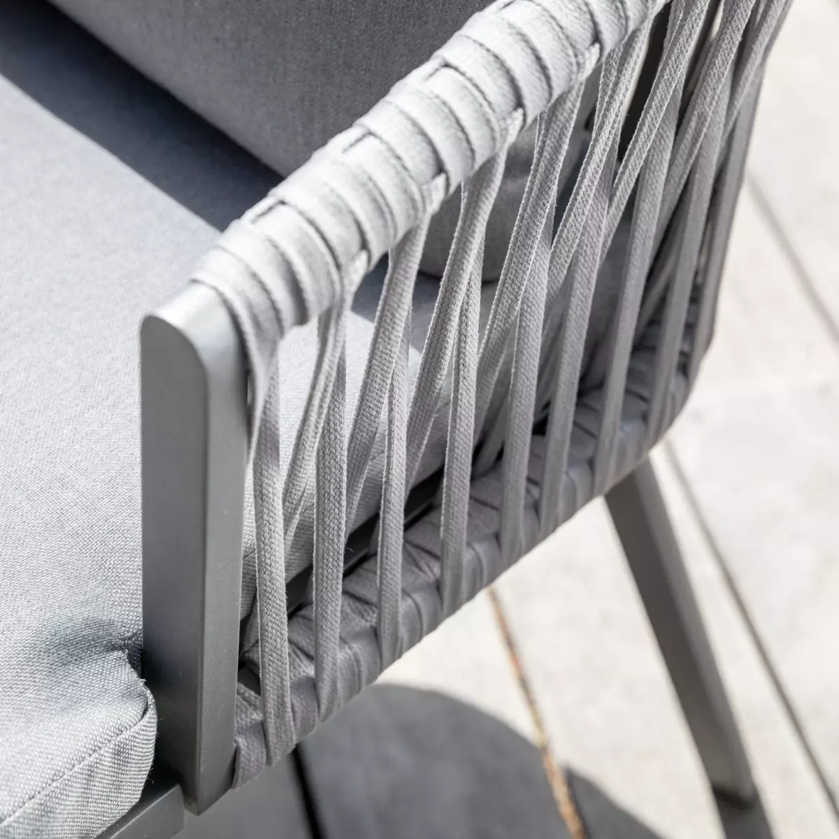 Lot de 2 fauteuils de jardin Amalfi - Gris anthracite 3