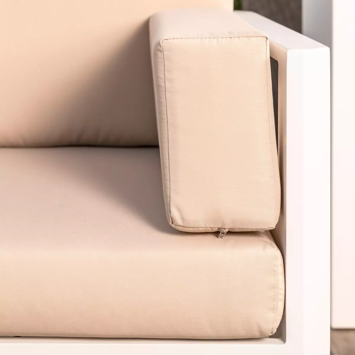 Salon de jardin d'angle Ostara Blanc - 6  places 4