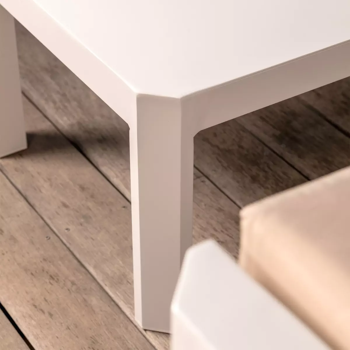 Salon de jardin d'angle Ostara Blanc - 6  places 5