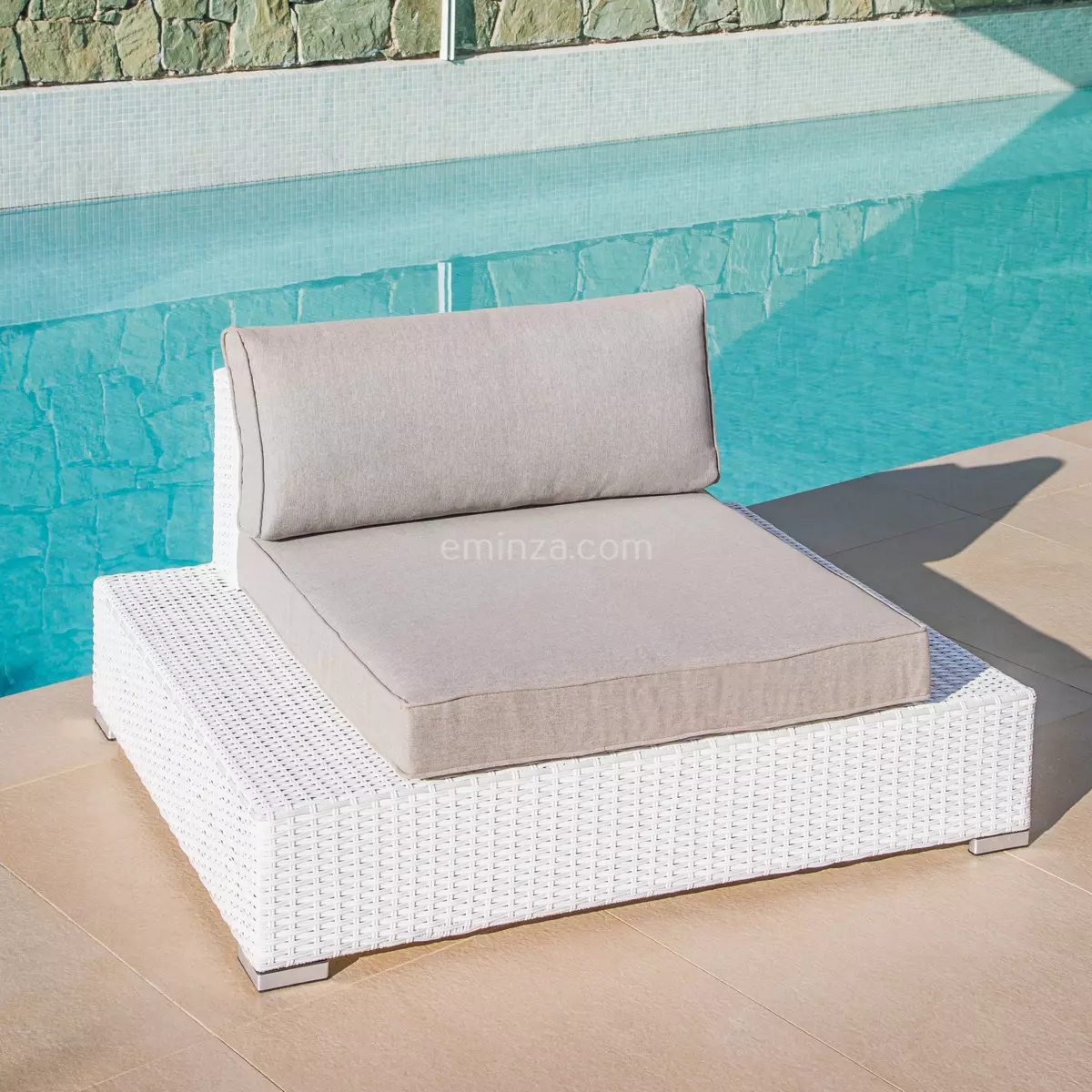 Fauteuil de jardin Palma  - Blanc 1