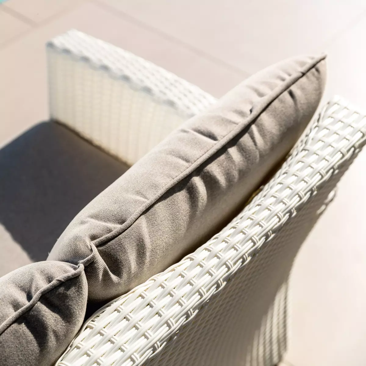 Canapé de jardin 3 places Tivoli - Blanc 4