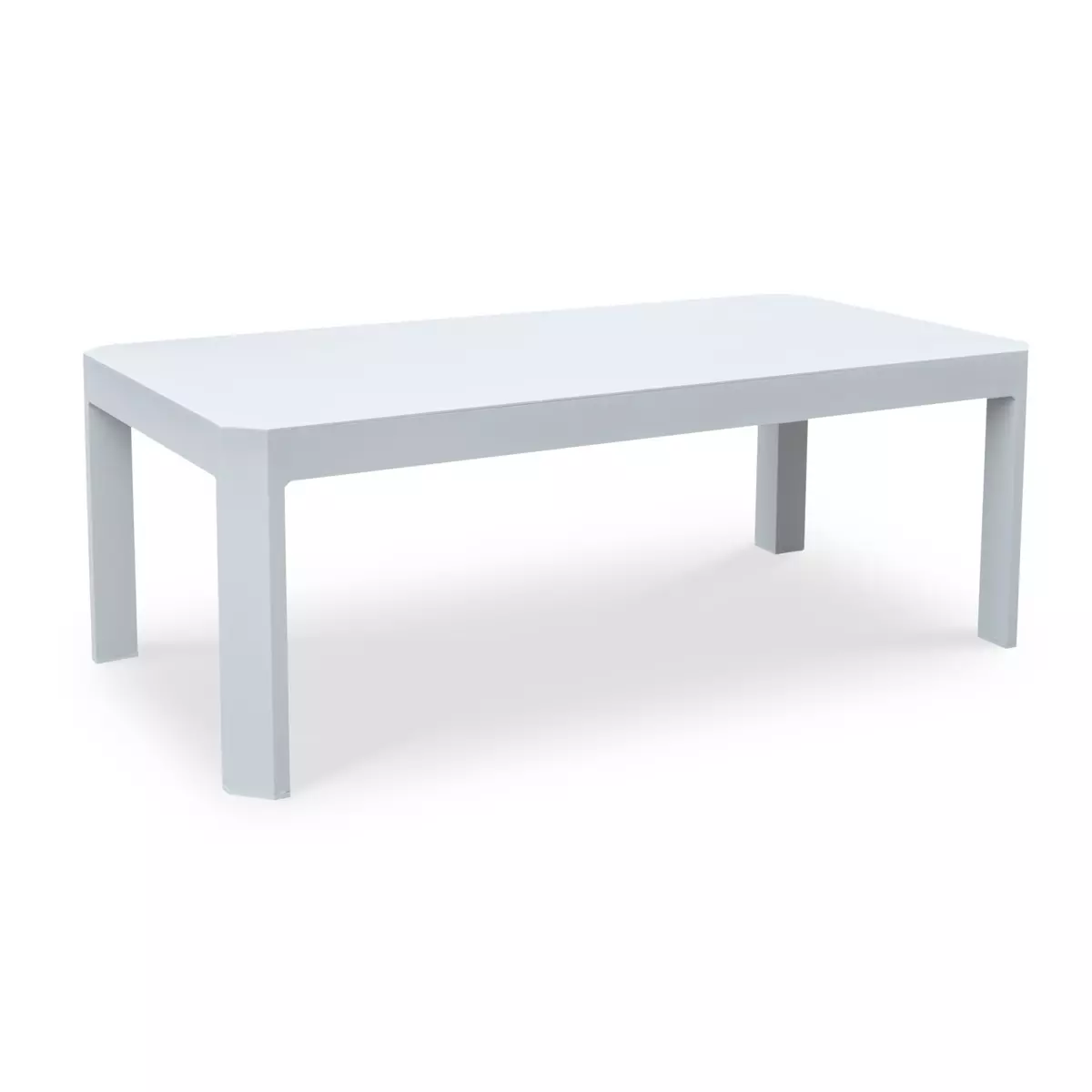 Table basse rectangulaire de jardin Ostara - Blanche 3