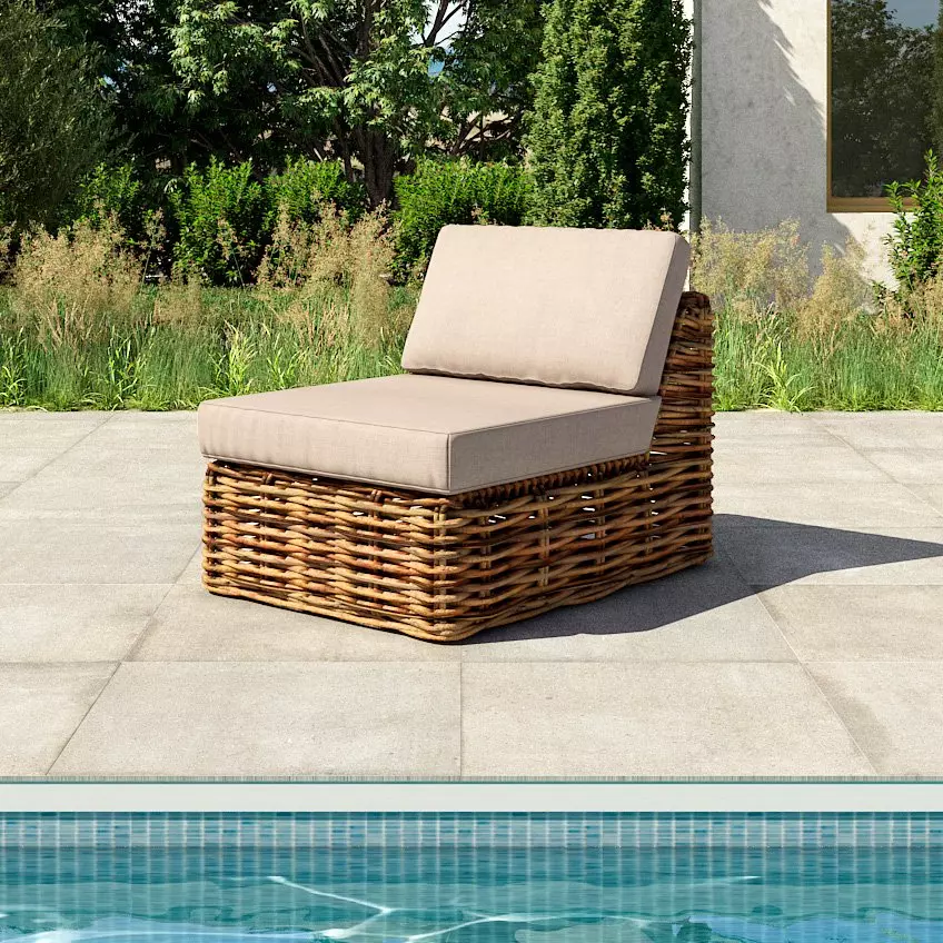 Loungesessel Surabaya - Naturfarben 1