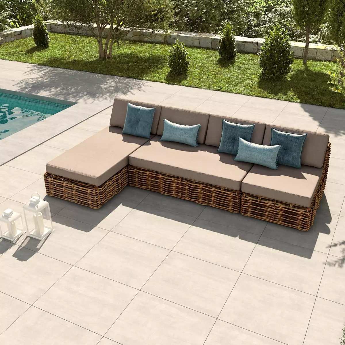 Loungesessel Surabaya - Naturfarben 2