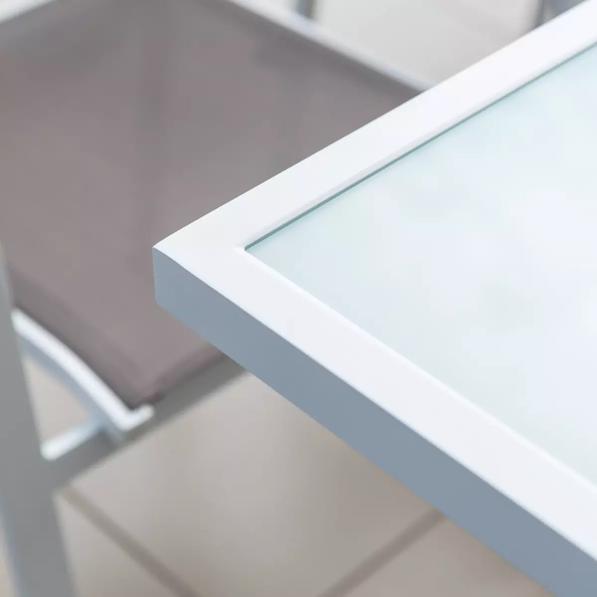 Tavolo rettangolare allungabile 12 posti Alluminio Murano (320 x 100 cm) - Bianco 5