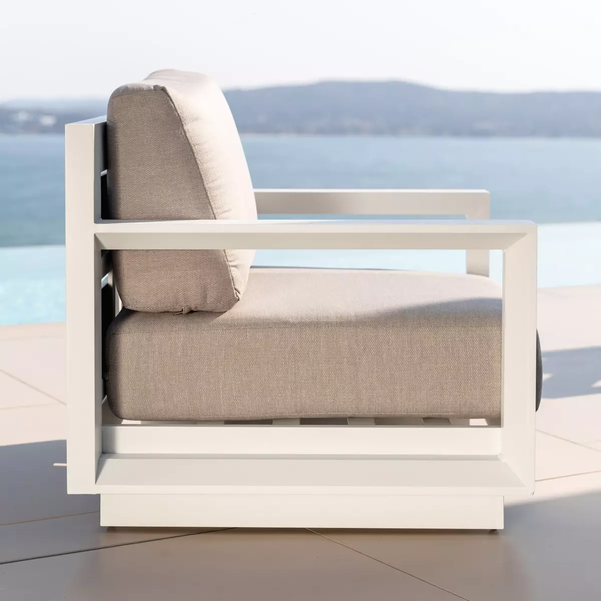 Fauteuil de jardin Elba - Blanc 2