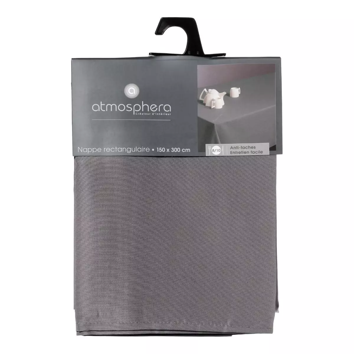 Tafelkleed Rechthoekig Vlekbestendig (L300 cm) Lina Grijs 4