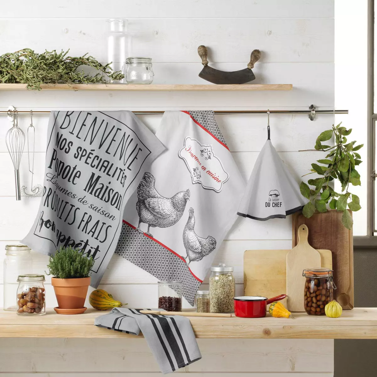 Geschirrtuch (70 cm) Comptoir Grau 2