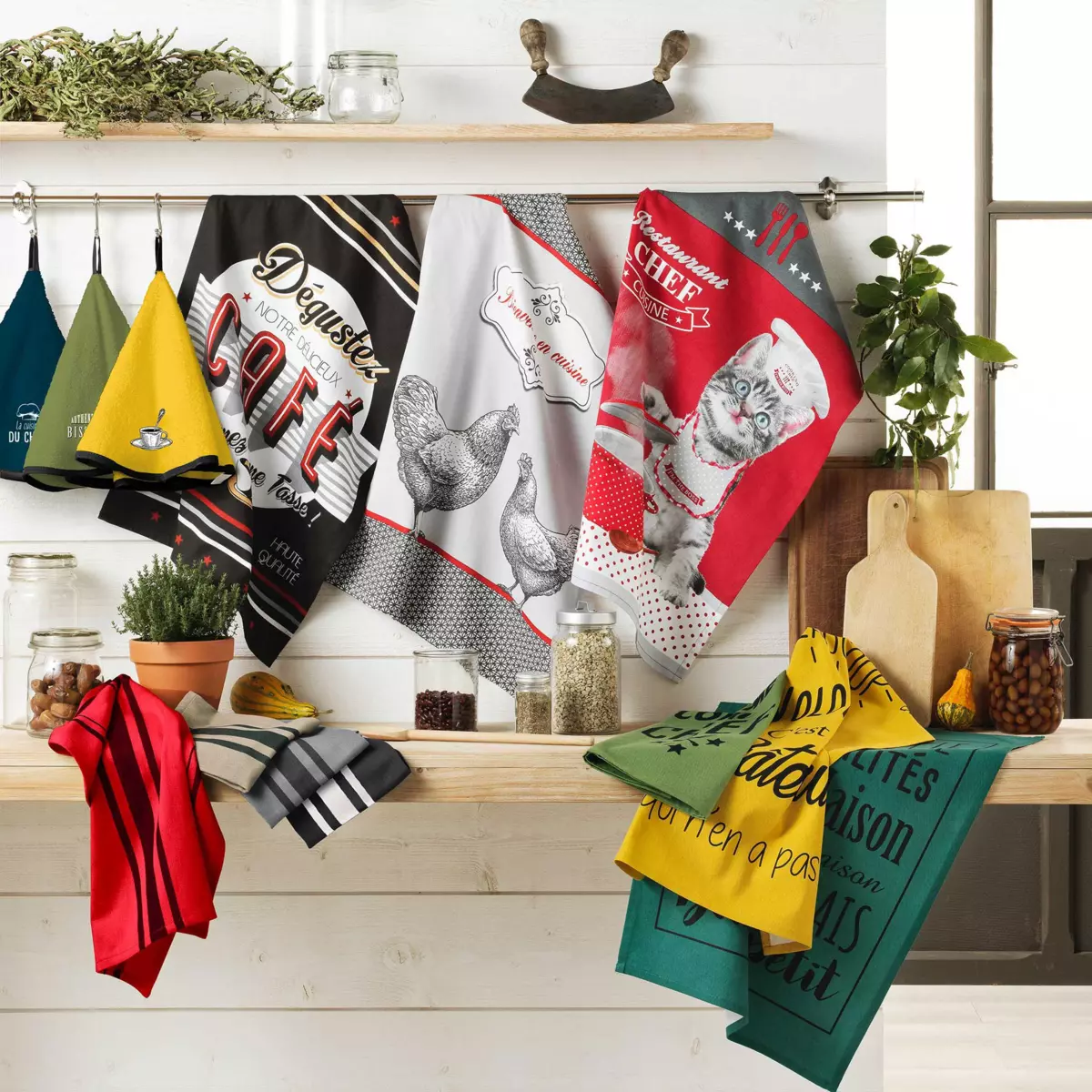 Torchon (70 cm) Comptoir Gris 4