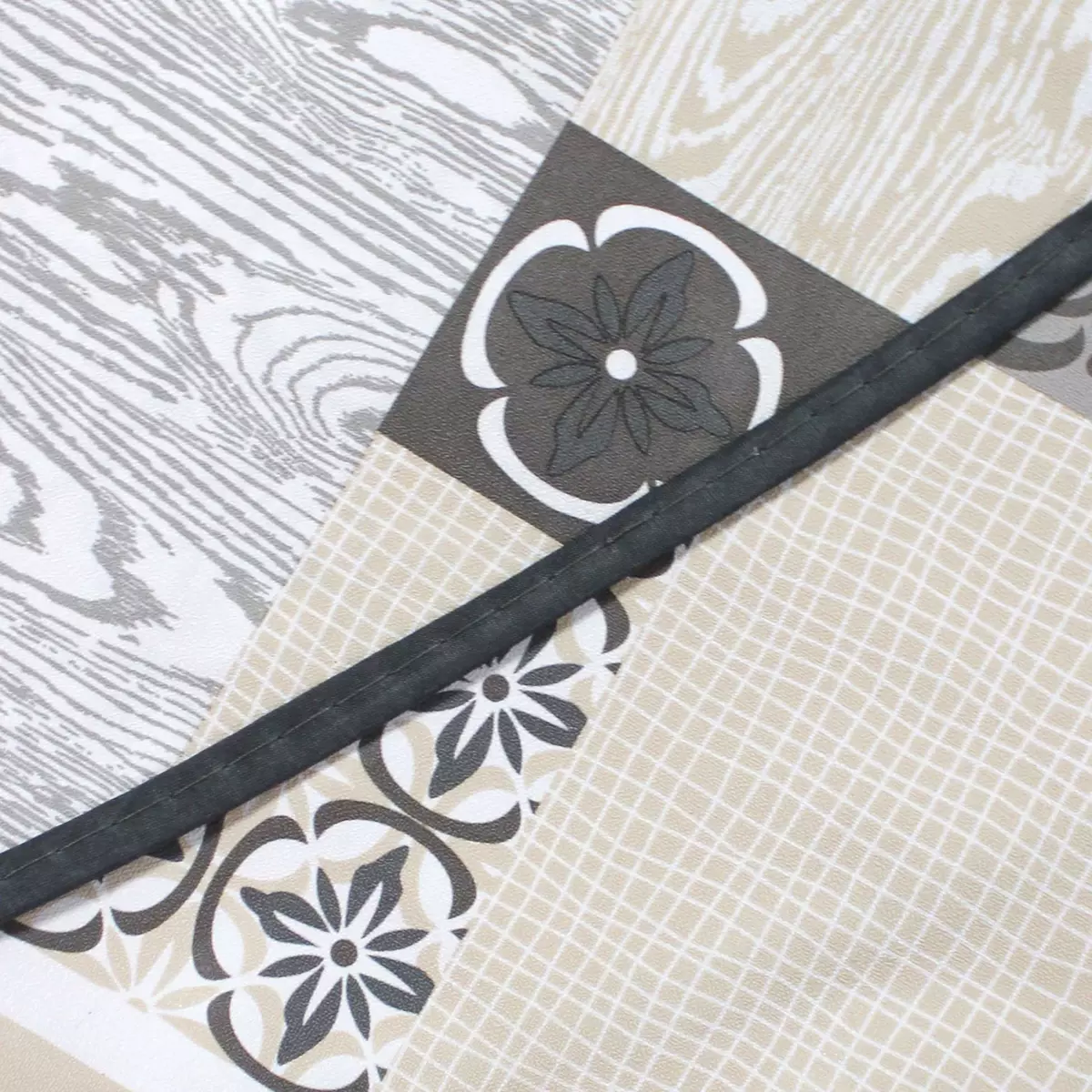 Nappe ronde PVC (D160 cm) Costa Grise 2