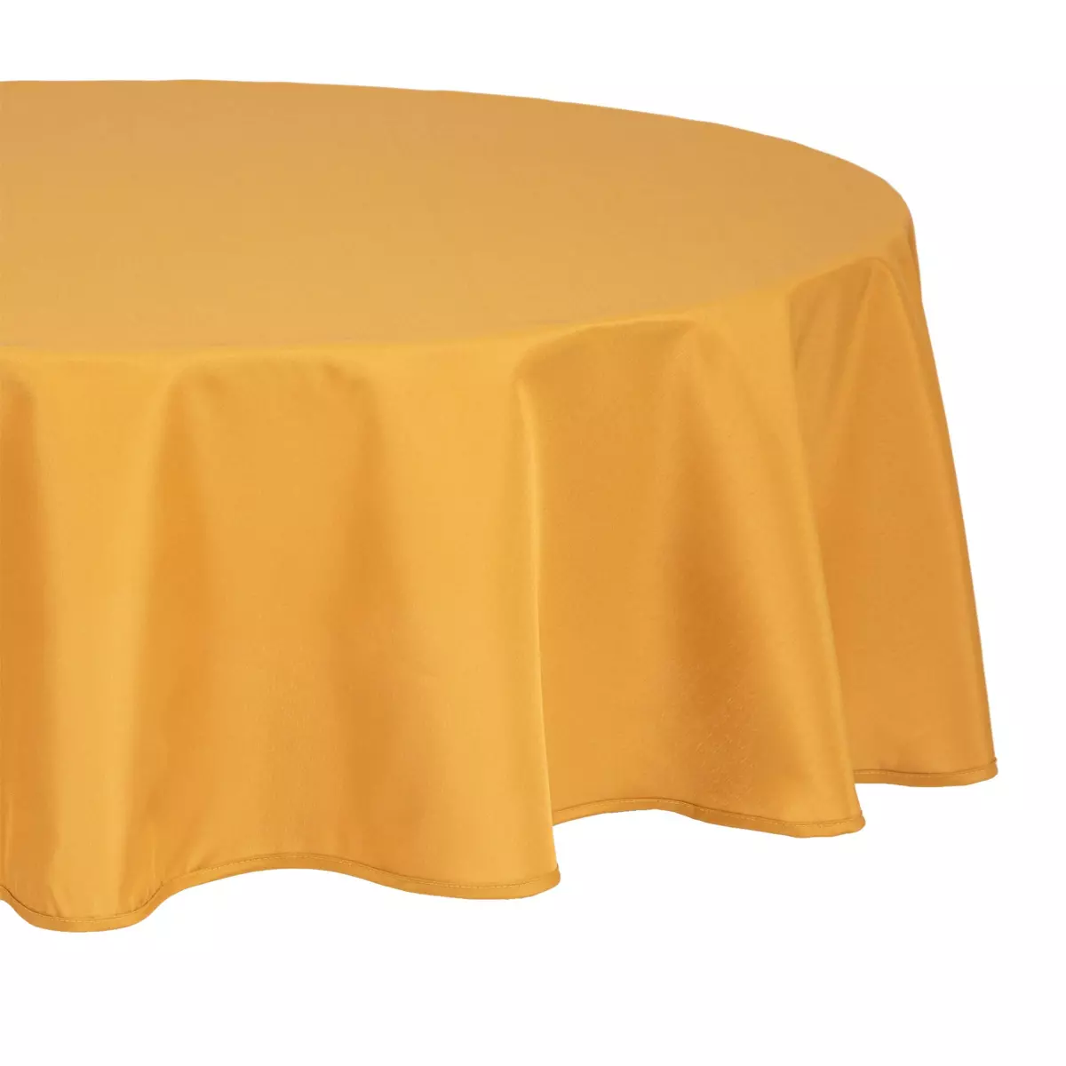 Nappe ronde anti tache (D180 cm) Mina Jaune ocre 2