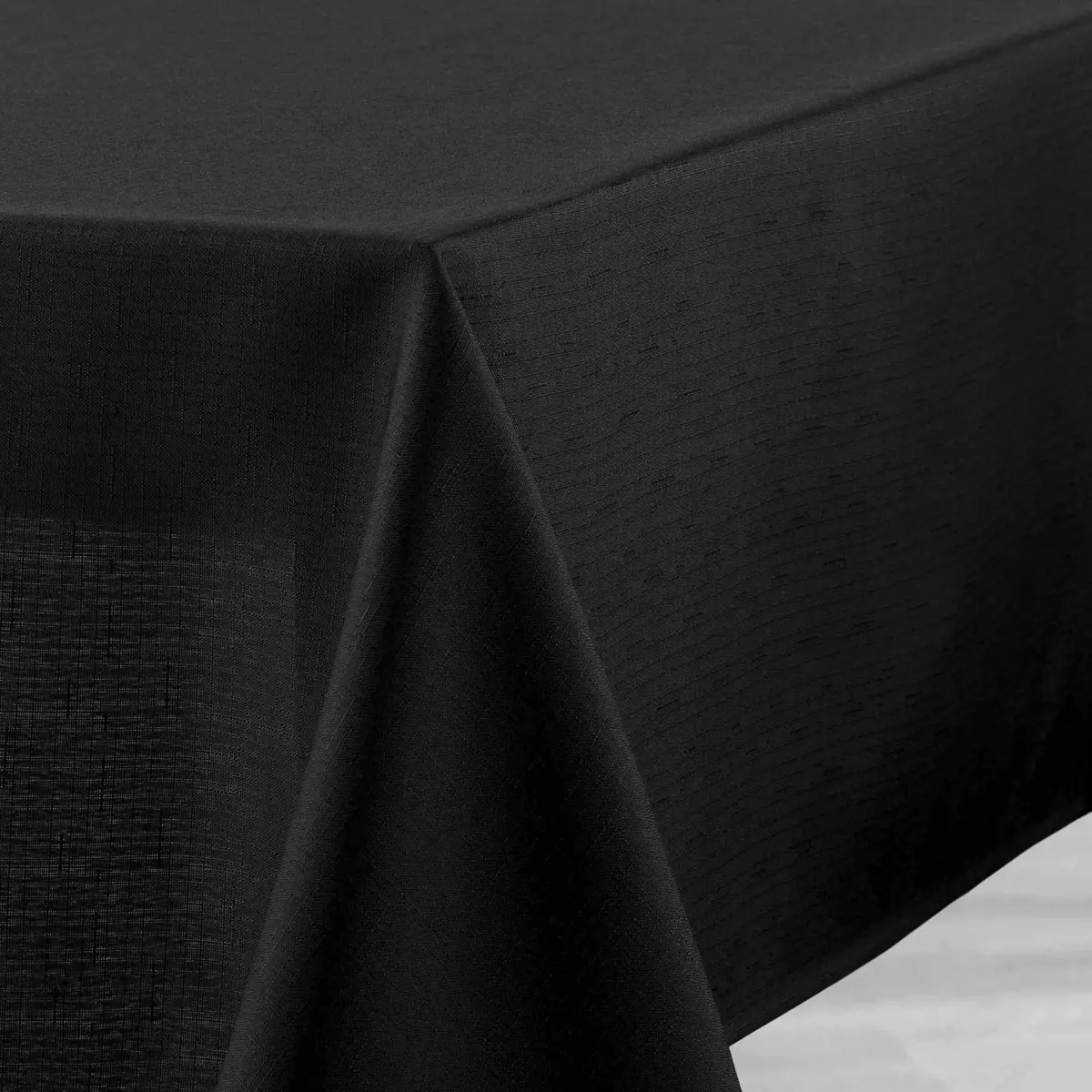Nappe rectangulaire enduite (L250 cm) Newton Noire 2