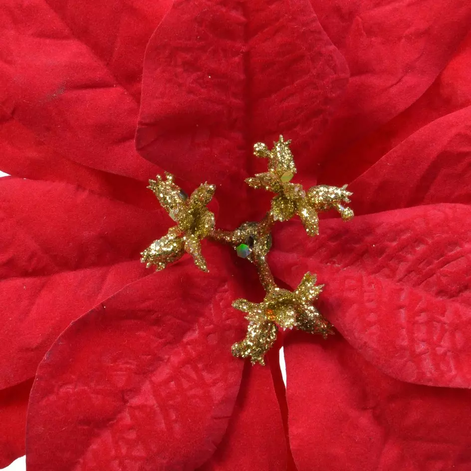 Fiore di Natale Noelie a clips Rosso 2