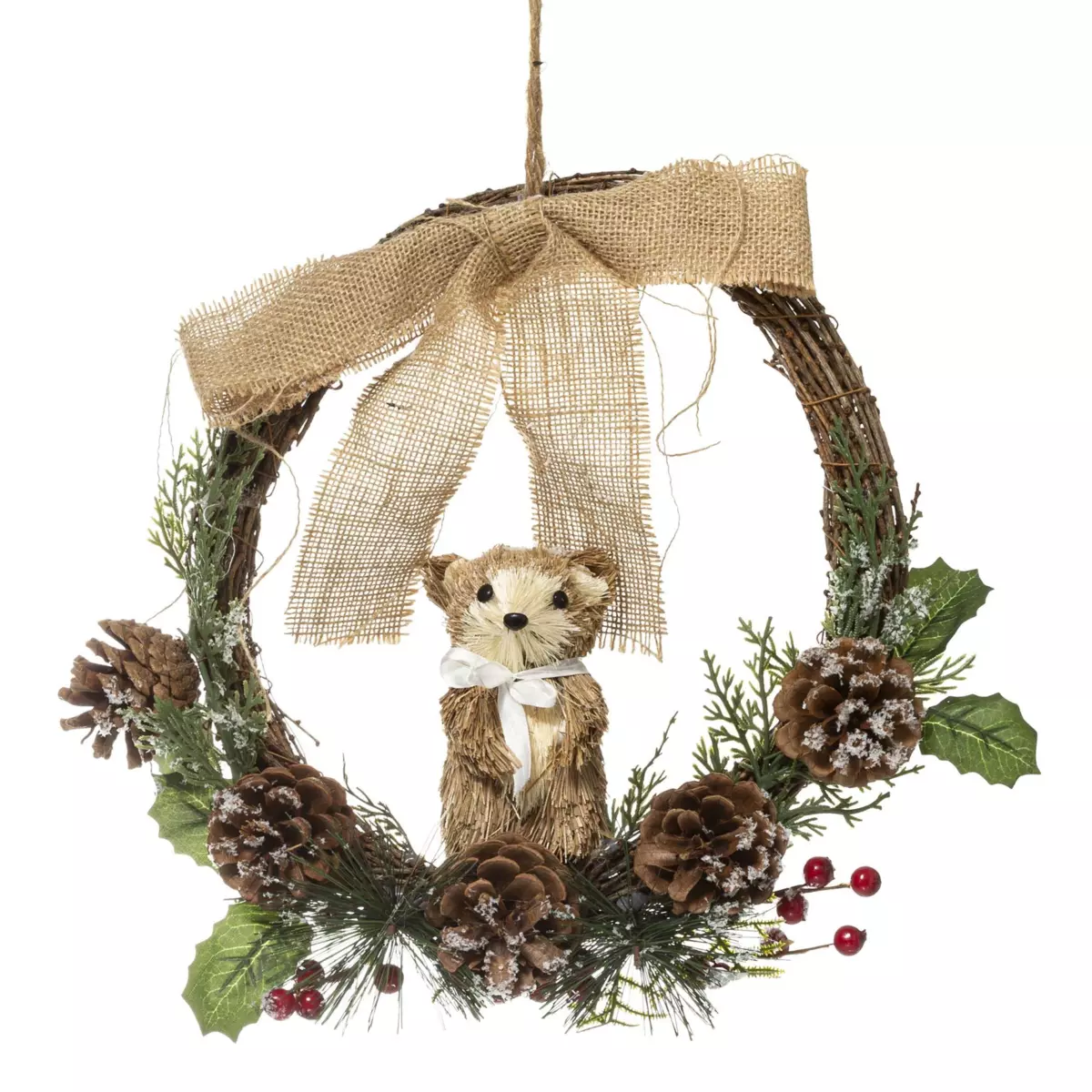 Corona de Navidad Marmota 1