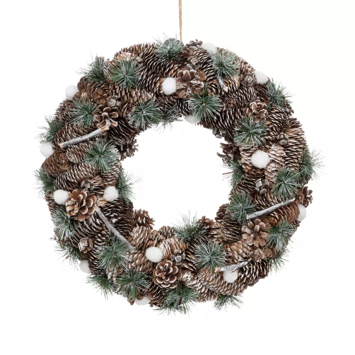 Corona di Natale decorata Naturalia 1
