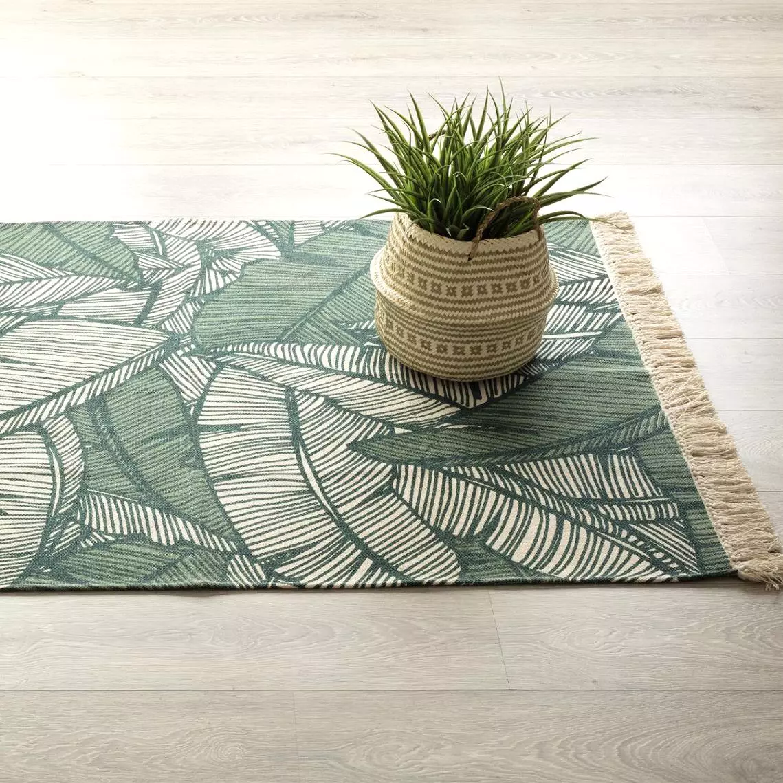 Tappeto cotone (170 cm) Jungle Verde 1