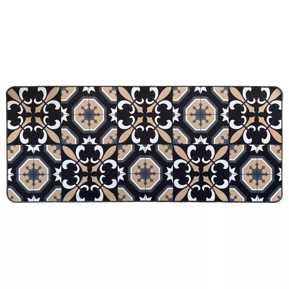 Tapis d'entrée antidérapant (120 cm) Carmen Noir 1